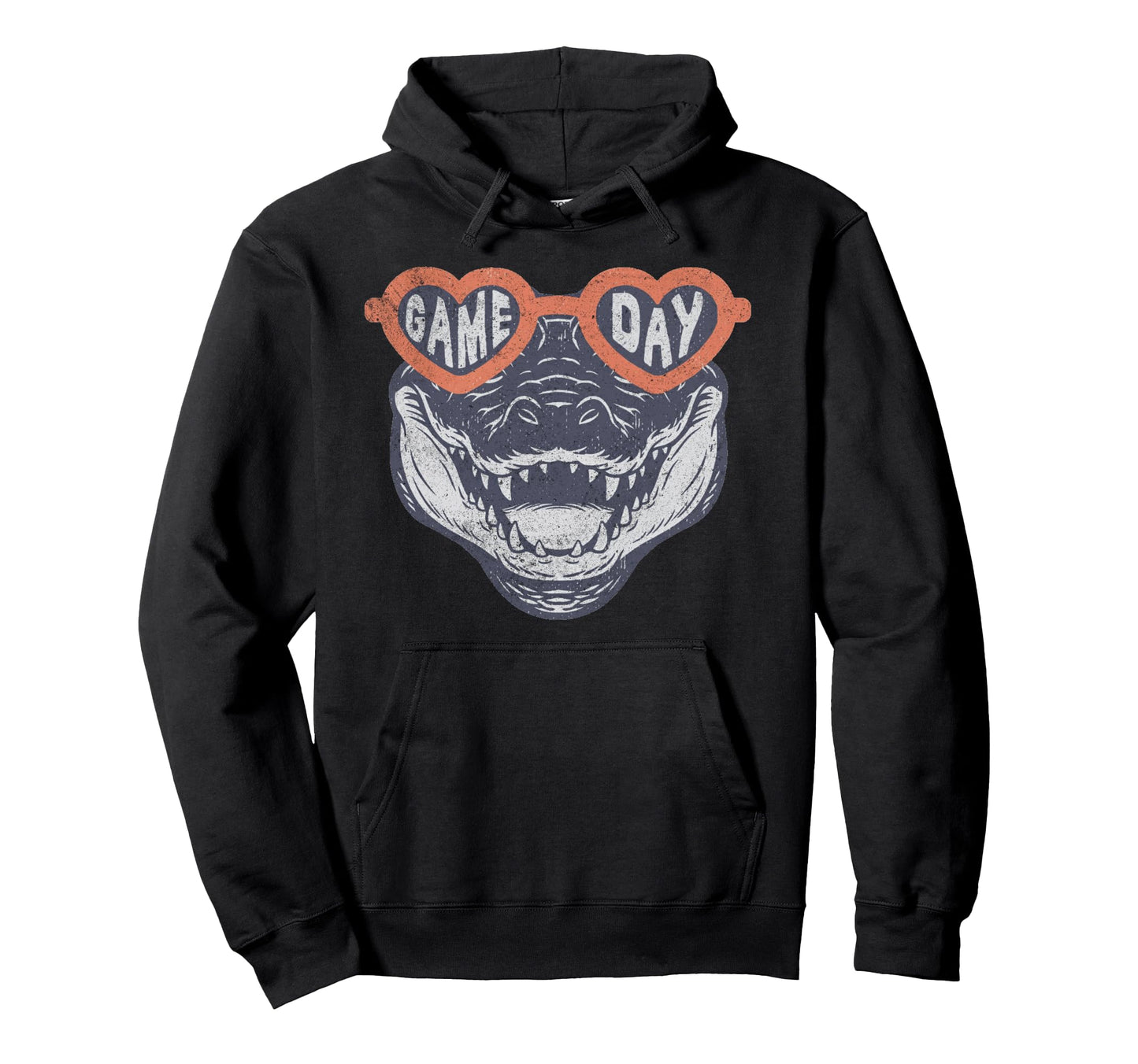 Game Day Crocodile Alligator Gator Hoodie - Casual Everyday Wear Men Women - T-Shirt, Sweatshirt, Hoodie