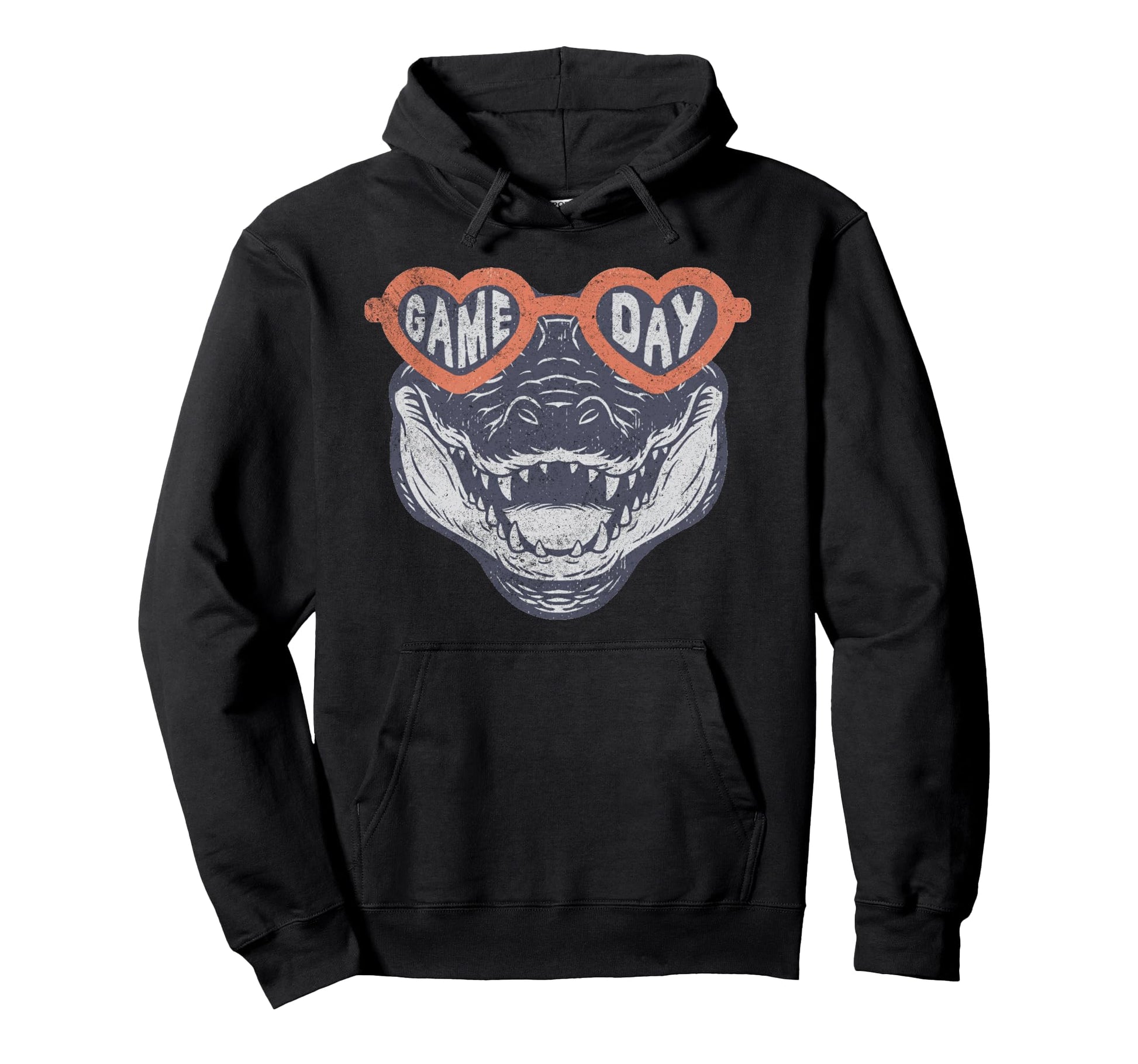 Game Day Crocodile Alligator Gator Hoodie - Casual Everyday Wear Men Women - T-Shirt, Sweatshirt, Hoodie