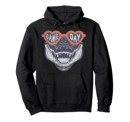Game Day Crocodile Alligator Gator Hoodie - Casual Everyday Wear Men Women - T-Shirt, Sweatshirt, Hoodie