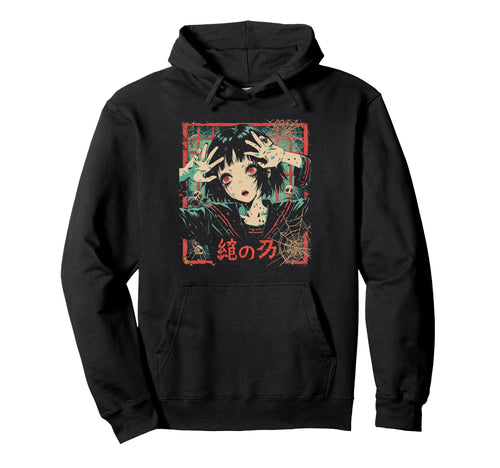 Goth Grunge Demon Anime Waifu Horror Alt Hoodie - Graphic Print Men Women - T-Shirt, Sweatshirt, Hoodie