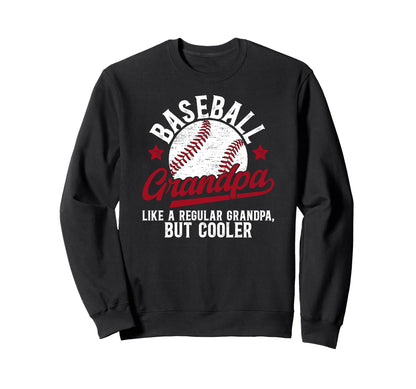 Baseball Grandpa Baseball Player Sweatshirt - Custom Art Print Men Women - T-Shirt, Sweatshirt, Hoodie