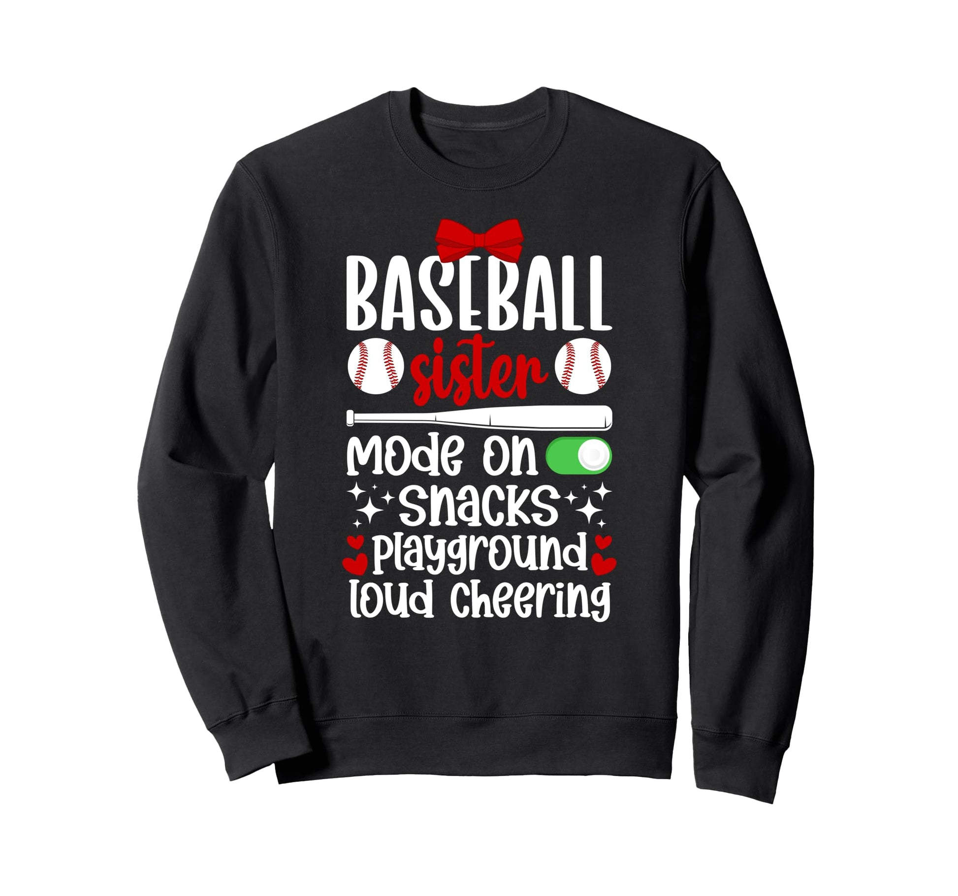 Baseball Sister Mode Sister Baseball Sweatshirt - Minimalist Print Unisex - T-Shirt, Sweatshirt, Hoodie