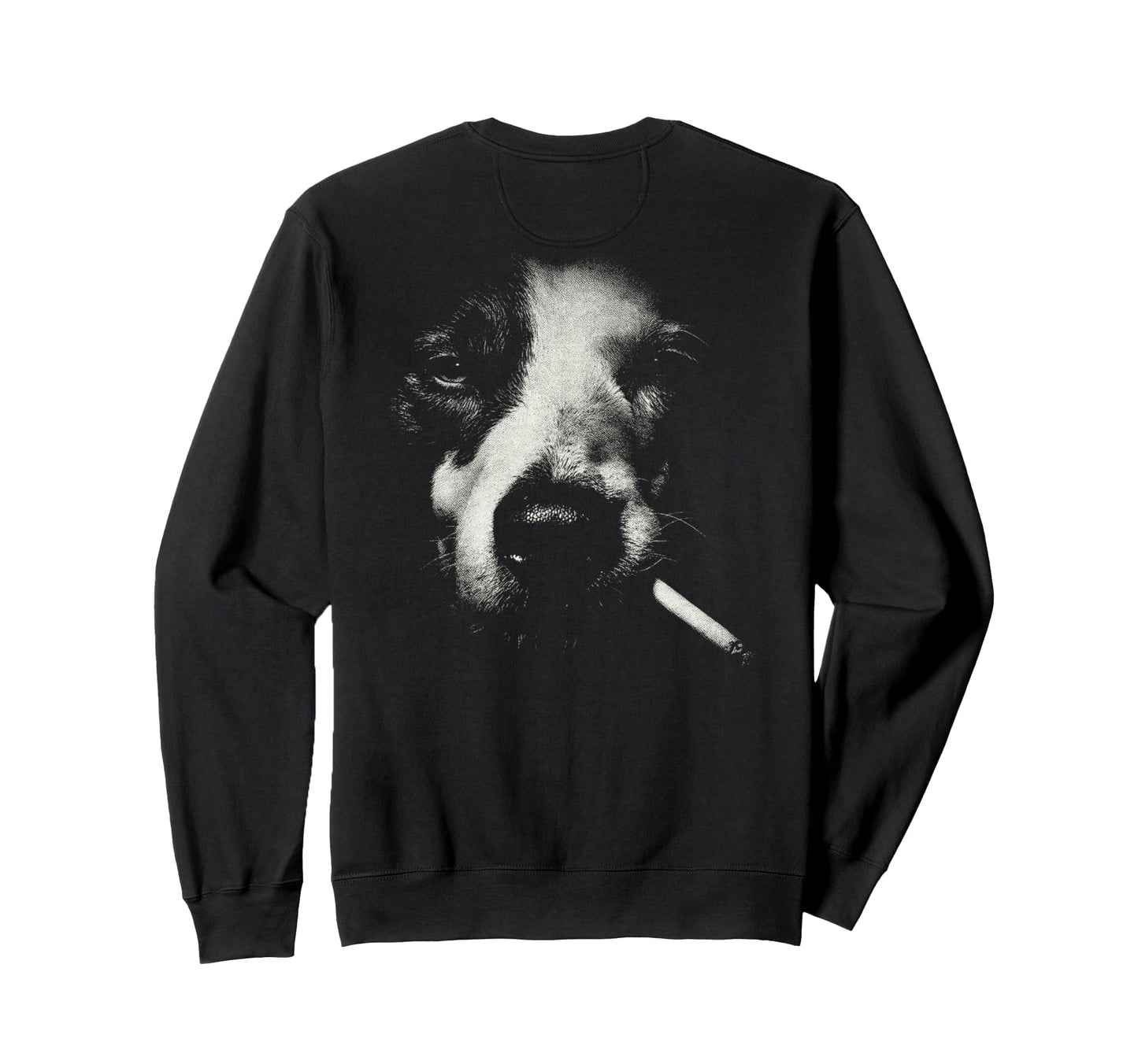Border Collie Smoking Cigarette Sweatshirt - Novelty Apparel Men Women - T-Shirt, Sweatshirt, Hoodie