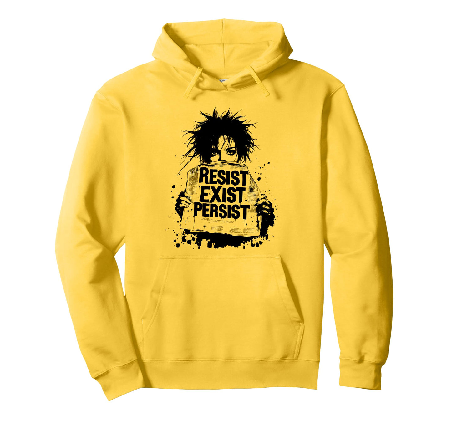 Punk 90S Grunge Urban Art Distressed Hoodie - Trendy Graphic for Adults - T-Shirt, Sweatshirt, Hoodie