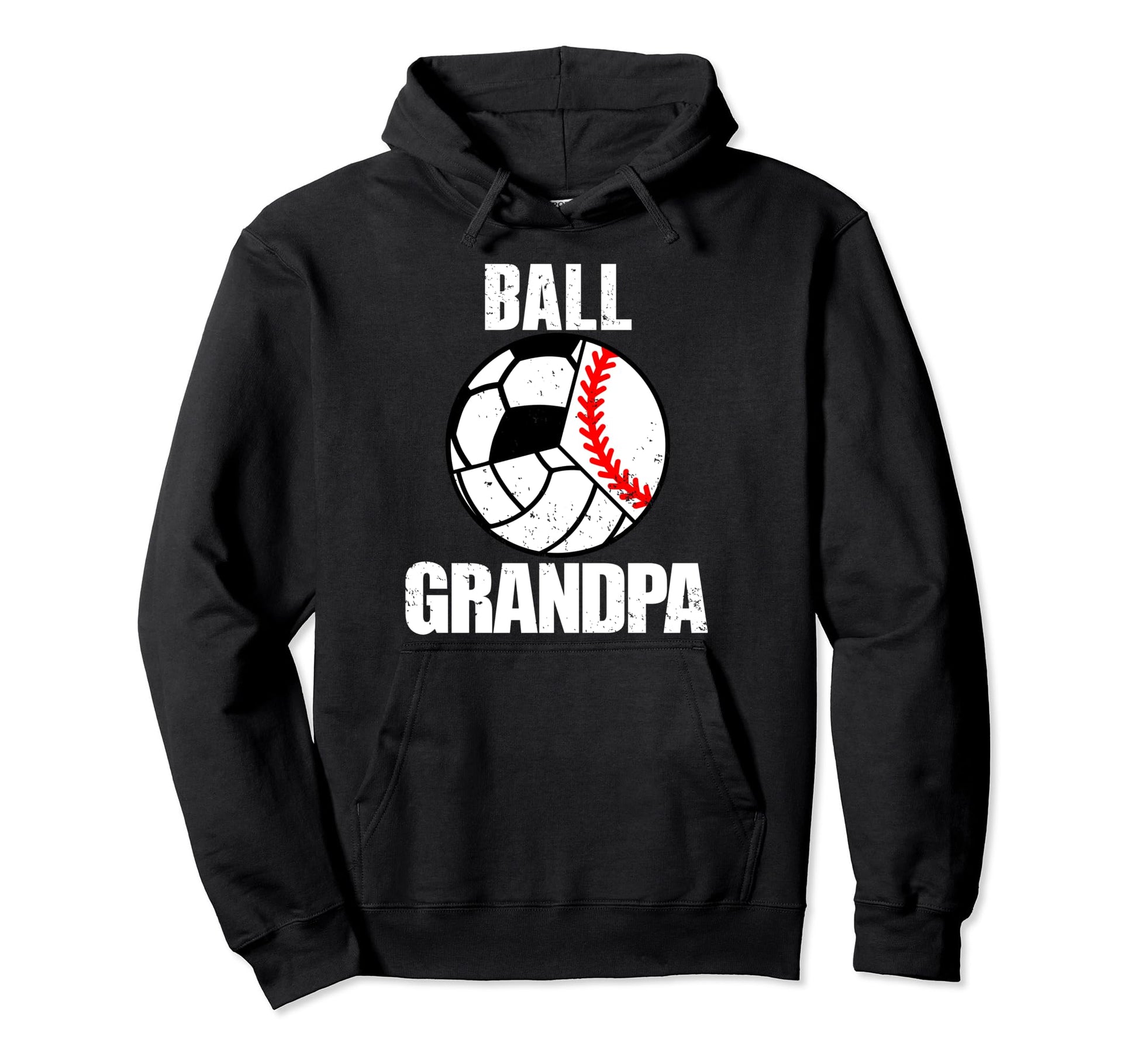 Ball Grandpa Funny Baseball Volleyball Hoodie - Graphic Print Unisex - T-Shirt, Sweatshirt, Hoodie