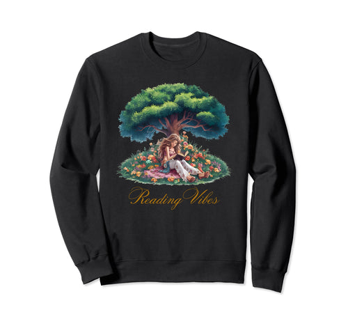 Boho Reading Vibes Sweatshirt - Aesthetic Graphic Unisex - T-Shirt, Sweatshirt, Hoodie