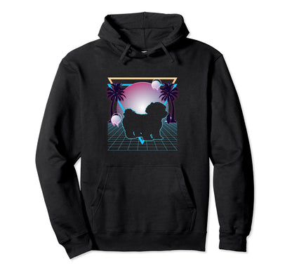 Maltese Dog Lover 80S 90S Hoodie - Casual Everyday Wear Men Women - T-Shirt, Sweatshirt, Hoodie