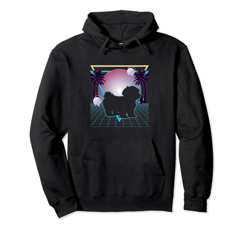 Maltese Dog Lover 80S 90S Hoodie - Casual Everyday Wear Men Women - T-Shirt, Sweatshirt, Hoodie