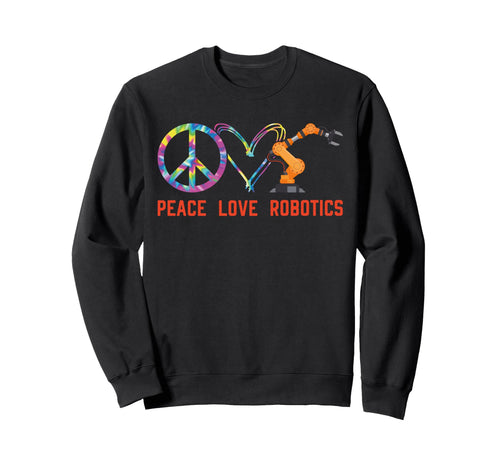 Robot Robotics Engineer Tie Dye Sweatshirt - Minimalist Print Unisex - T-Shirt, Sweatshirt, Hoodie