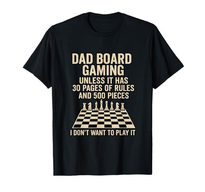 Board Game Dad Chess Daddy Board T-Shirt - Aesthetic Graphic for Adults - T-Shirt, Sweatshirt, Hoodie