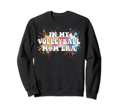 Watercolor My Volleyball Mom Era Mama Sweatshirt - Streetwear Style Unisex - T-Shirt, Sweatshirt, Hoodie