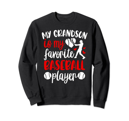 My Grandson Baseball Nana Baseball Sweatshirt - Unique Graphic for Adults - T-Shirt, Sweatshirt, Hoodie