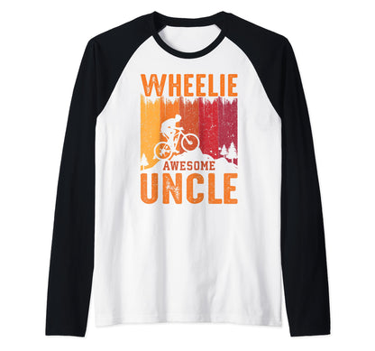 Wheelie Awesome Uncle Mountain Biking T-Shirt - Novelty Apparel Unisex - T-Shirt, Sweatshirt, Hoodie