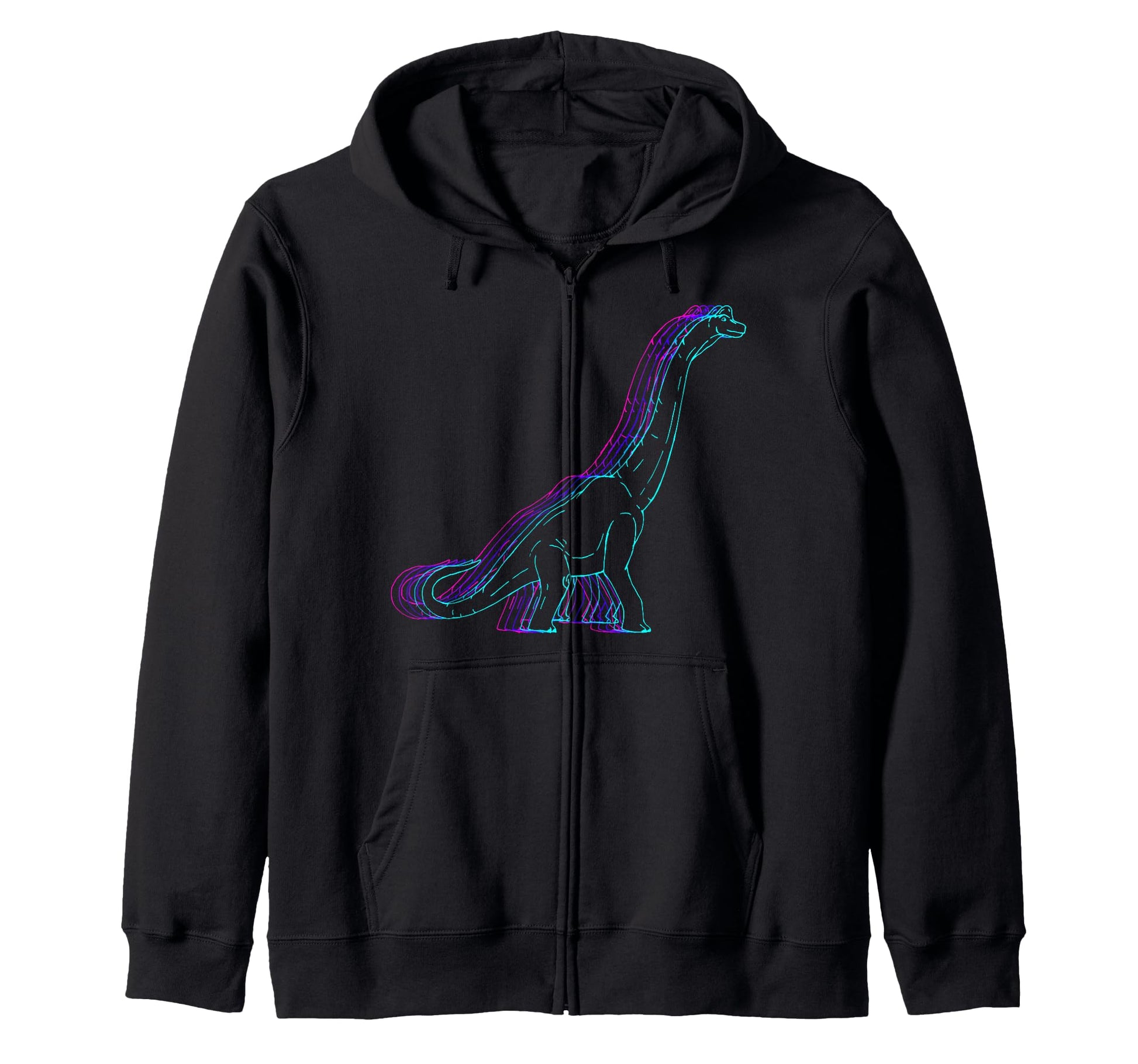 Brachiosaurus Dinosaur Line Art Sweatshirt - Unique Graphic for Adults - T-Shirt, Sweatshirt, Hoodie