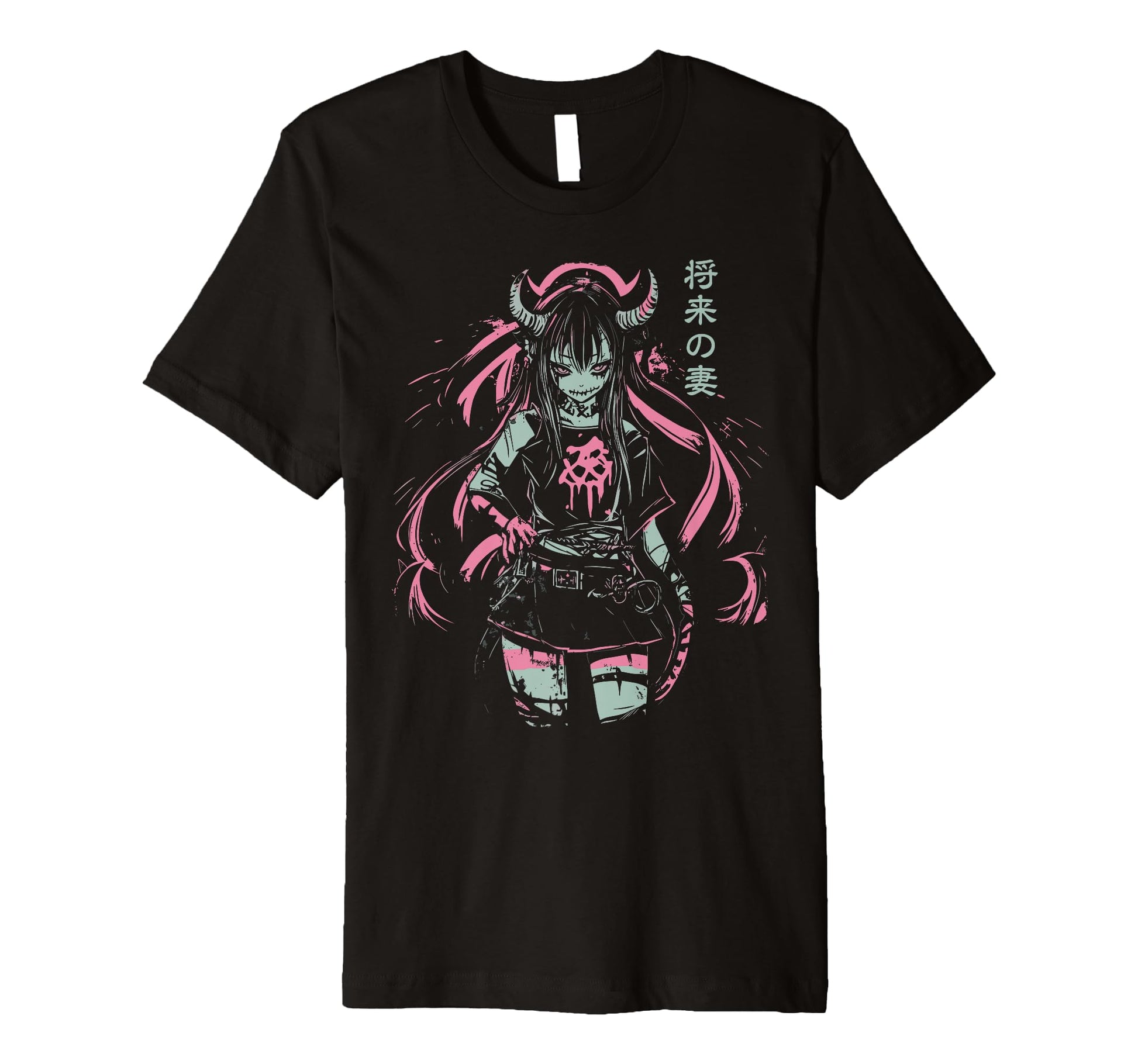 Anime Horror Aesthetic Vaporwave Waifu T-Shirt - Aesthetic Graphic Unisex - T-Shirt, Sweatshirt, Hoodie