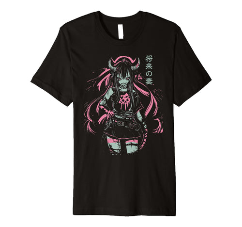 Anime Horror Aesthetic Vaporwave Waifu T-Shirt - Aesthetic Graphic Unisex - T-Shirt, Sweatshirt, Hoodie