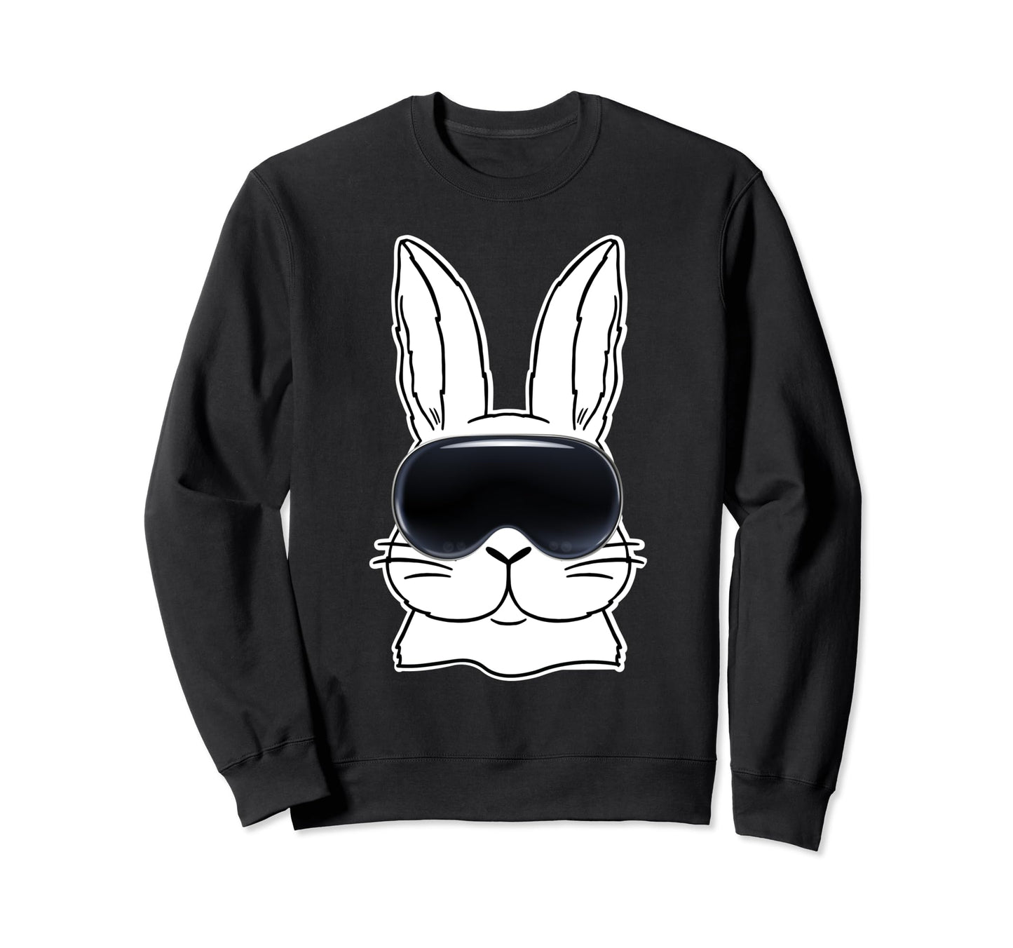 Happy Bunny Vr Glasses Metaver Sweatshirt - Aesthetic Graphic Men Women - T-Shirt, Sweatshirt, Hoodie