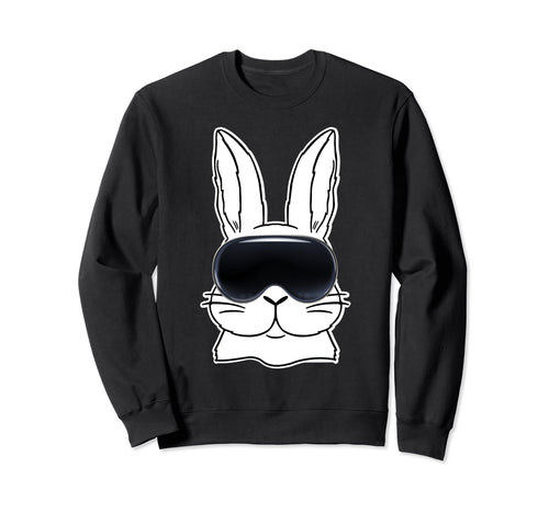 Happy Bunny Vr Glasses Metaver Sweatshirt - Aesthetic Graphic Men Women - T-Shirt, Sweatshirt, Hoodie