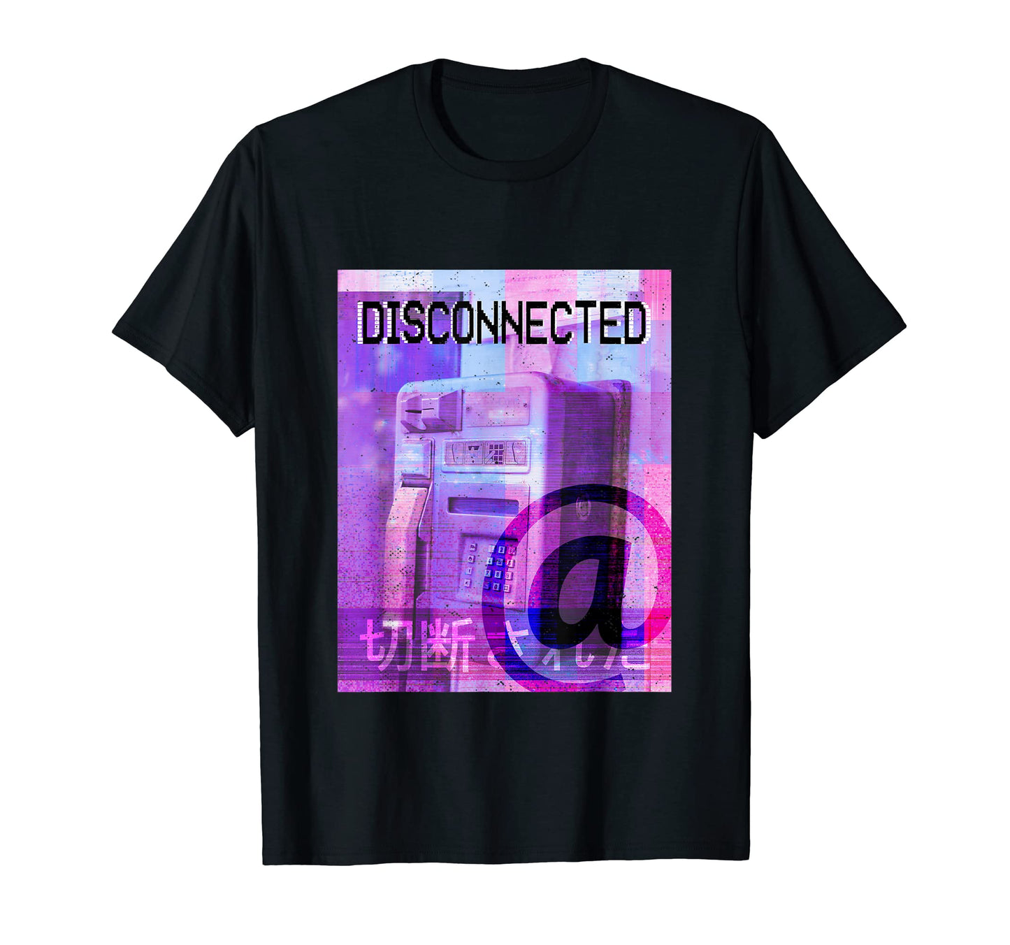 Disconnected Vaporwave Aesthetic T-Shirt - Unique Graphic for Adults - T-Shirt, Sweatshirt, Hoodie