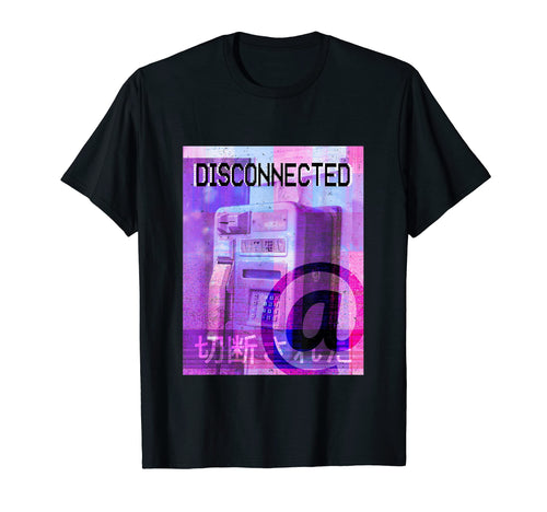 Disconnected Vaporwave Aesthetic T-Shirt - Unique Graphic for Adults - T-Shirt, Sweatshirt, Hoodie