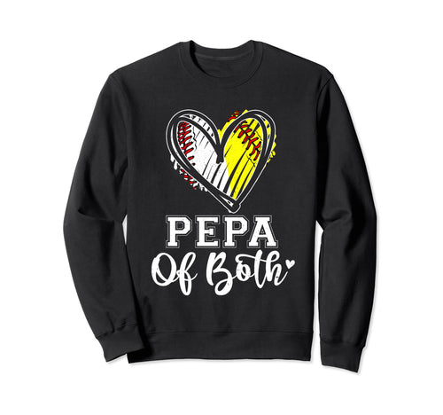 Pepa Both Baseball Softball Grandpa Sweatshirt - Novelty Apparel Unisex - T-Shirt, Sweatshirt, Hoodie