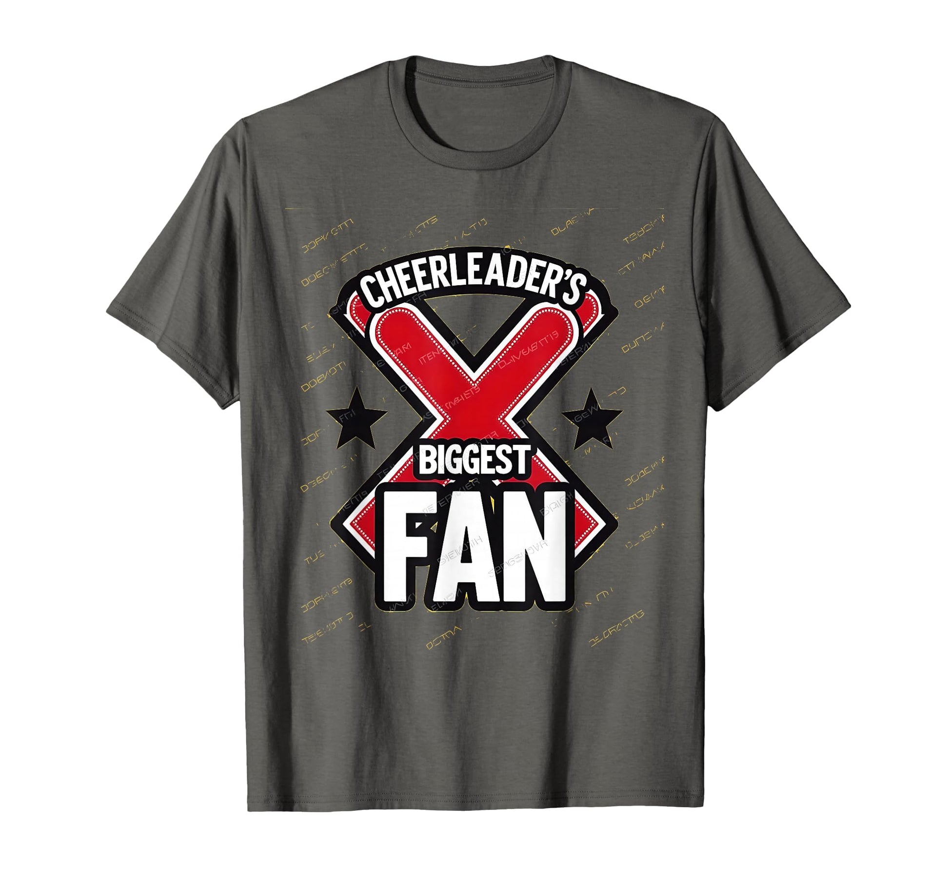 Cheerleaders Biggest Fan Proud Cheer Dad T-Shirt - Graphic Print Unisex - T-Shirt, Sweatshirt, Hoodie