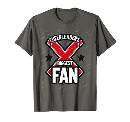 Cheerleaders Biggest Fan Proud Cheer Dad T-Shirt - Graphic Print Unisex - T-Shirt, Sweatshirt, Hoodie