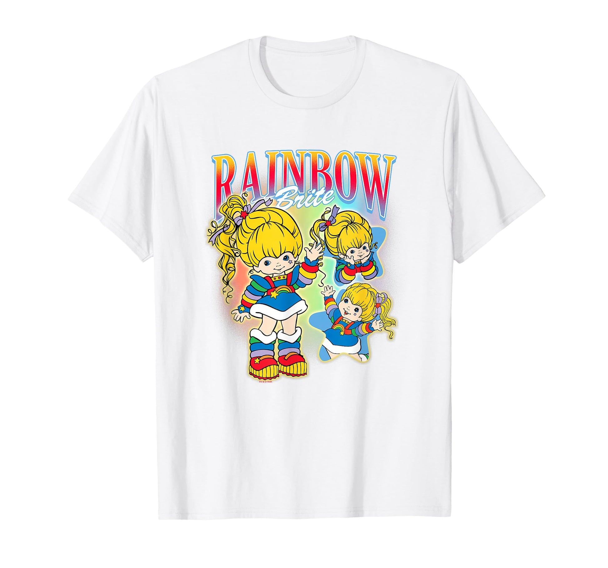 Rainbow Brite Happy Brite Chest T-Shirt - Trendy Graphic Unisex - T-Shirt, Sweatshirt, Hoodie