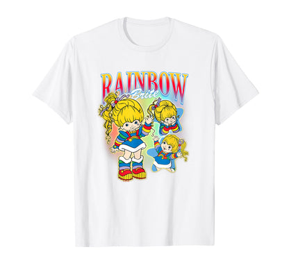 Rainbow Brite Happy Brite Chest T-Shirt - Trendy Graphic Unisex - T-Shirt, Sweatshirt, Hoodie