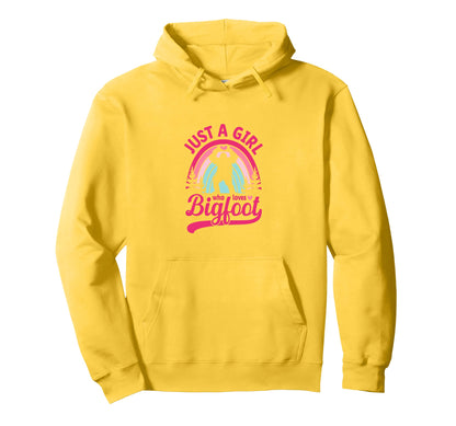 Bigfoot Just Who Loves Sasquatch Funny Hoodie - Novelty Apparel for Adults - T-Shirt, Sweatshirt, Hoodie
