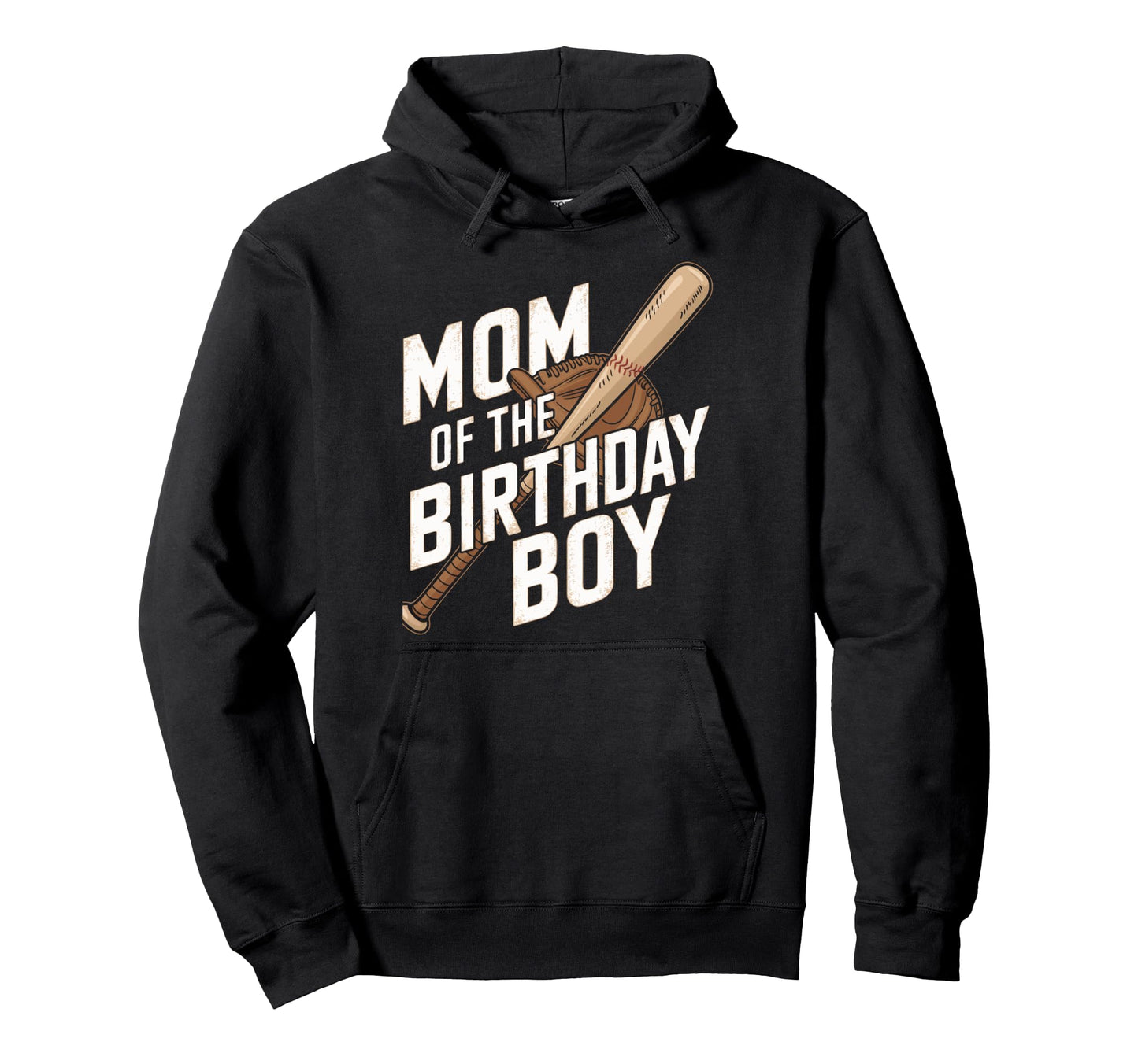 Mom Birthday Baseball Party Mother Hoodie - Trendy Graphic Men Women - T-Shirt, Sweatshirt, Hoodie