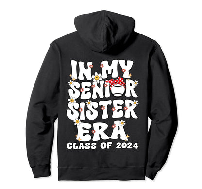 My Senior Baseball Sister Era Senior Hoodie - Trendy Graphic for Adults - T-Shirt, Sweatshirt, Hoodie