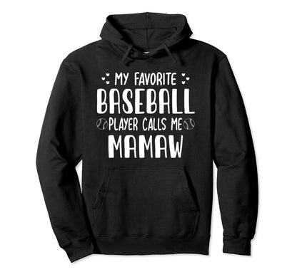 My Favorite Baseball Player Calls Me Hoodie - Minimalist Print Men Women - T-Shirt, Sweatshirt, Hoodie