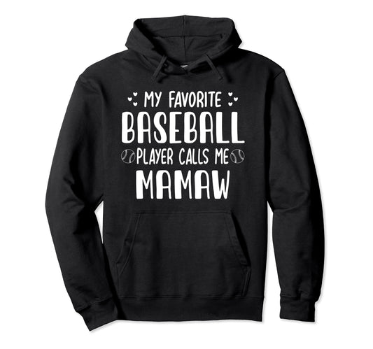 My Favorite Baseball Player Calls Me Hoodie - Minimalist Print Men Women - T-Shirt, Sweatshirt, Hoodie