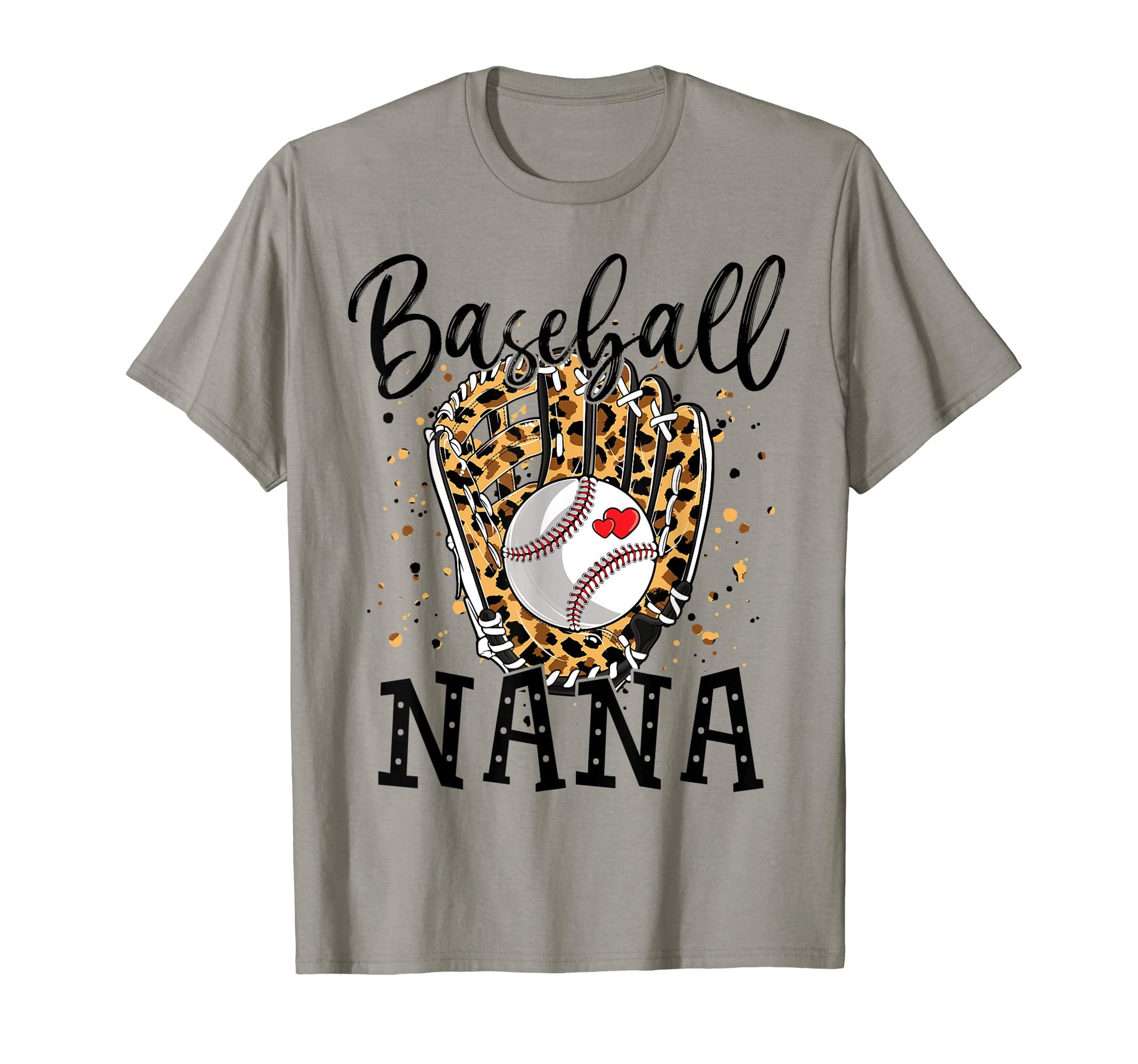 Baseball Nana Leopard Baseball Lovers T-Shirt - Trendy Graphic Men Women - T-Shirt, Sweatshirt, Hoodie
