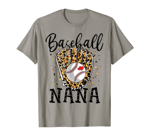 Baseball Nana Leopard Baseball Lovers T-Shirt - Trendy Graphic Men Women - T-Shirt, Sweatshirt, Hoodie