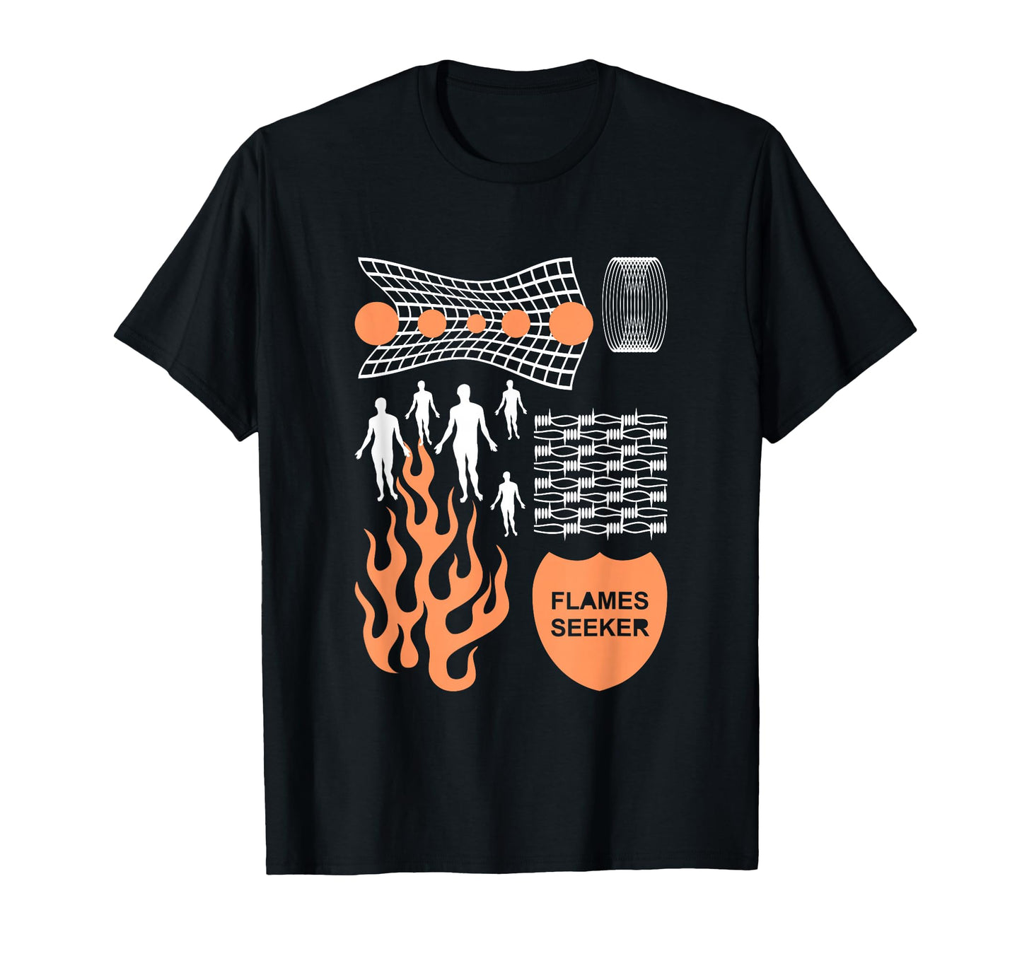 Flames Seeker Aesthetic Edgy T-Shirt - Custom Art Print Men Women - T-Shirt, Sweatshirt, Hoodie