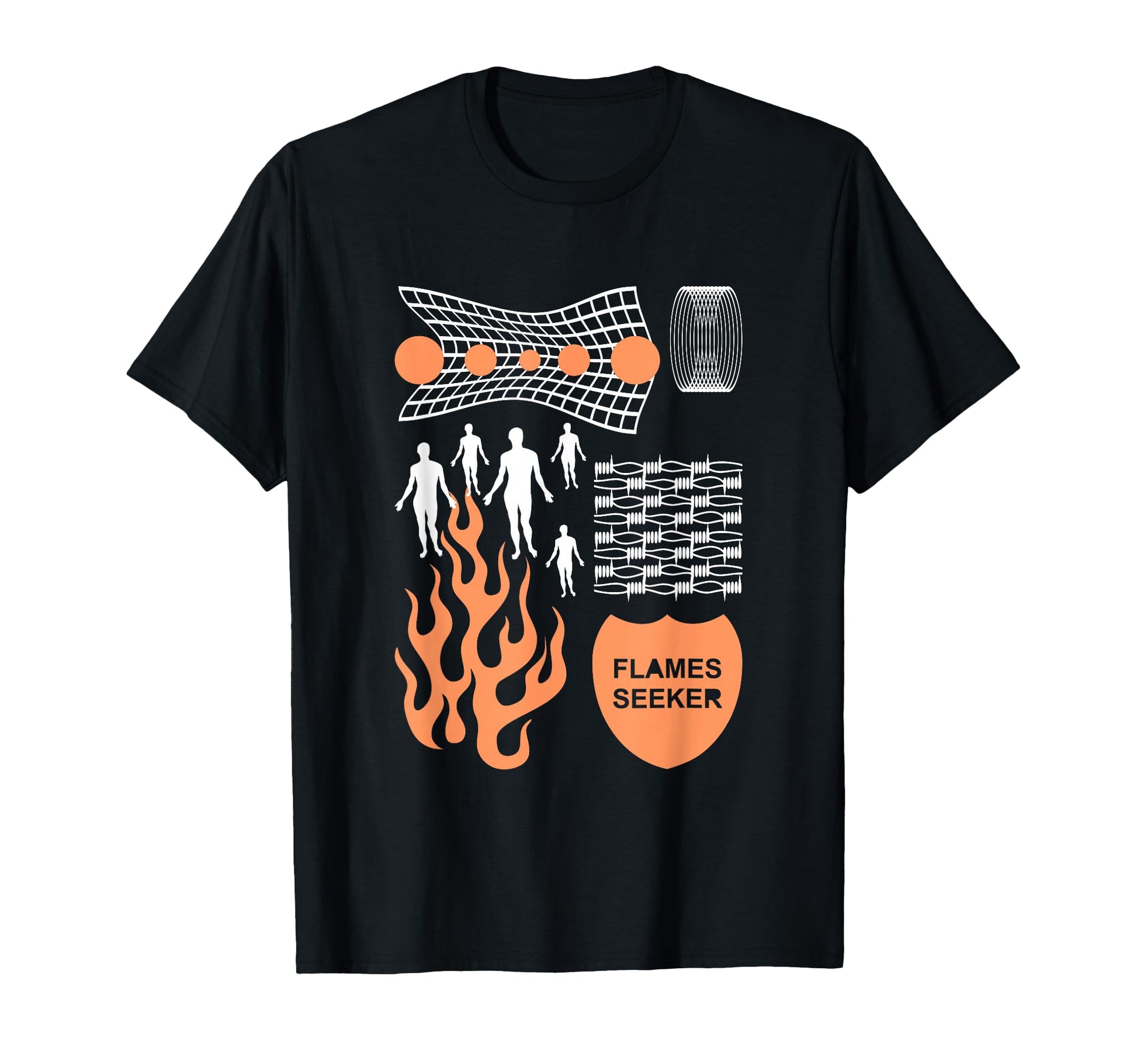 Flames Seeker Aesthetic Edgy T-Shirt - Custom Art Print Men Women - T-Shirt, Sweatshirt, Hoodie