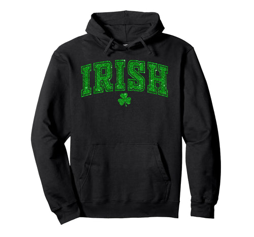 Lucky Shamrock Irish Ireland Happy St Hoodie - Custom Art Print for Adults - T-Shirt, Sweatshirt, Hoodie