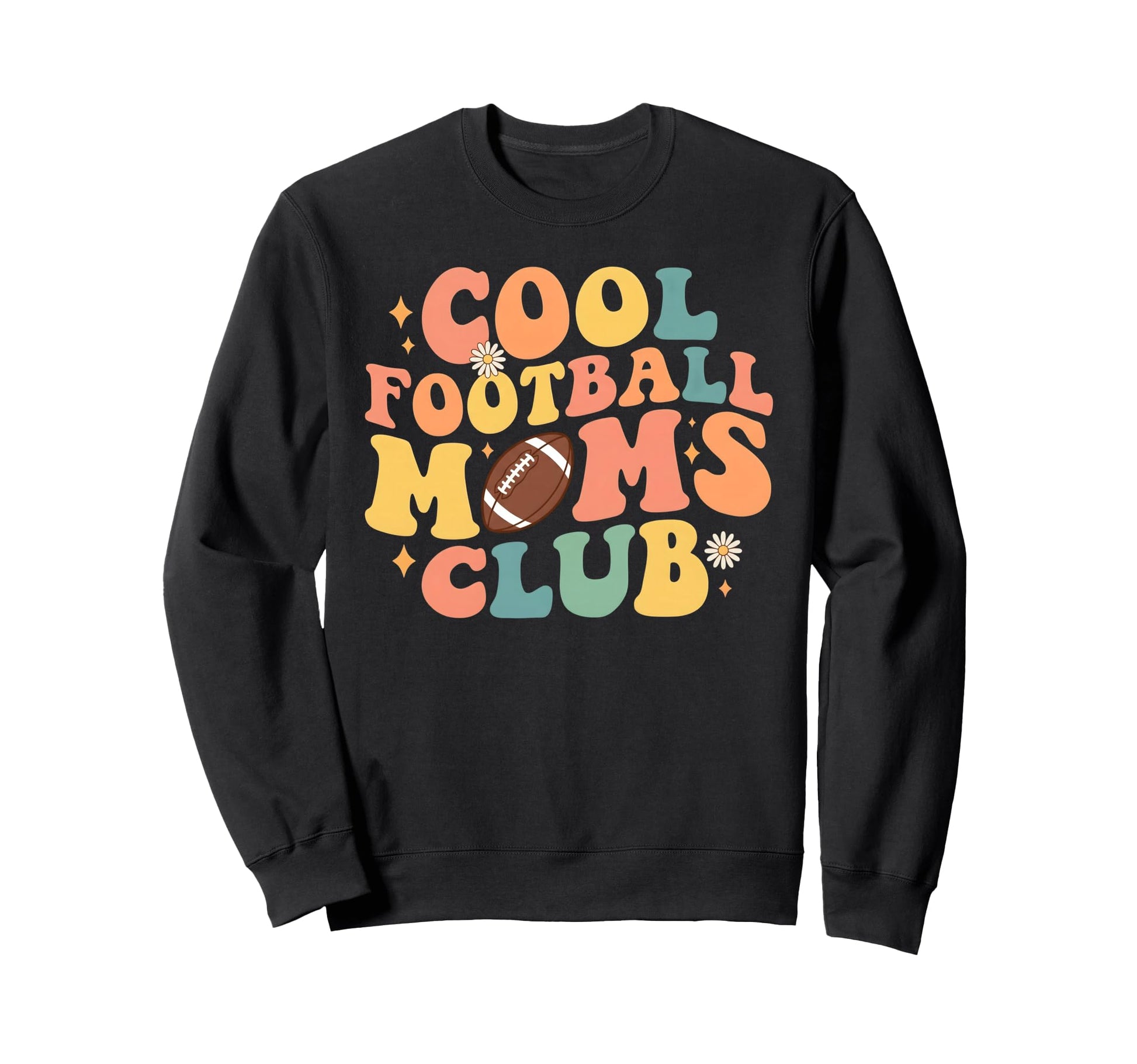 Football Mom Club Sports Mother Sweatshirt - Fun Novelty Design for Adults - T-Shirt, Sweatshirt, Hoodie