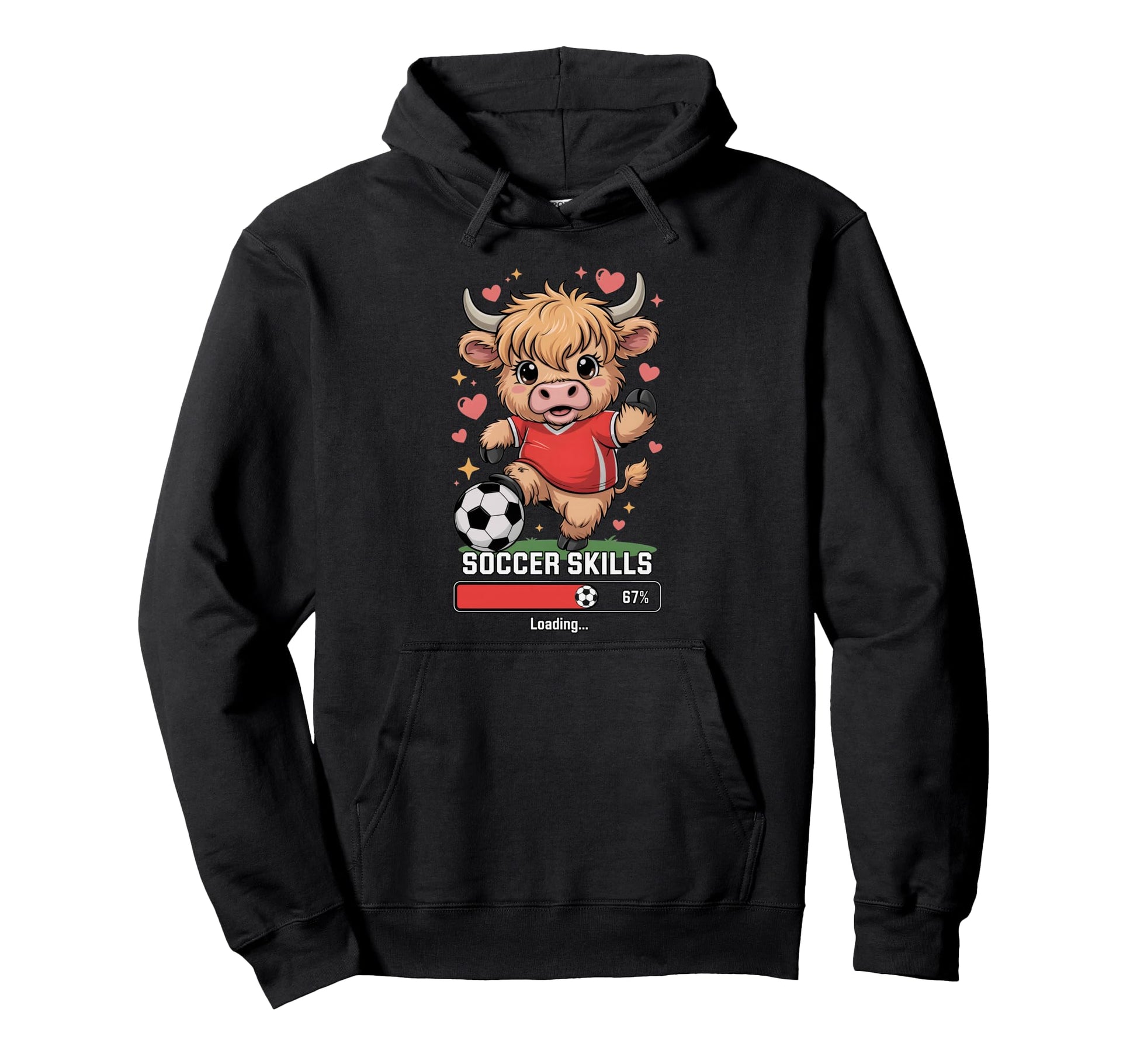 Soccer Skills Loading Heifer Team Mom Hoodie - Streetwear Style Unisex - T-Shirt, Sweatshirt, Hoodie