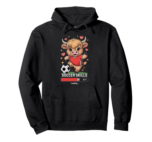 Soccer Skills Loading Heifer Team Mom Hoodie - Streetwear Style Unisex - T-Shirt, Sweatshirt, Hoodie