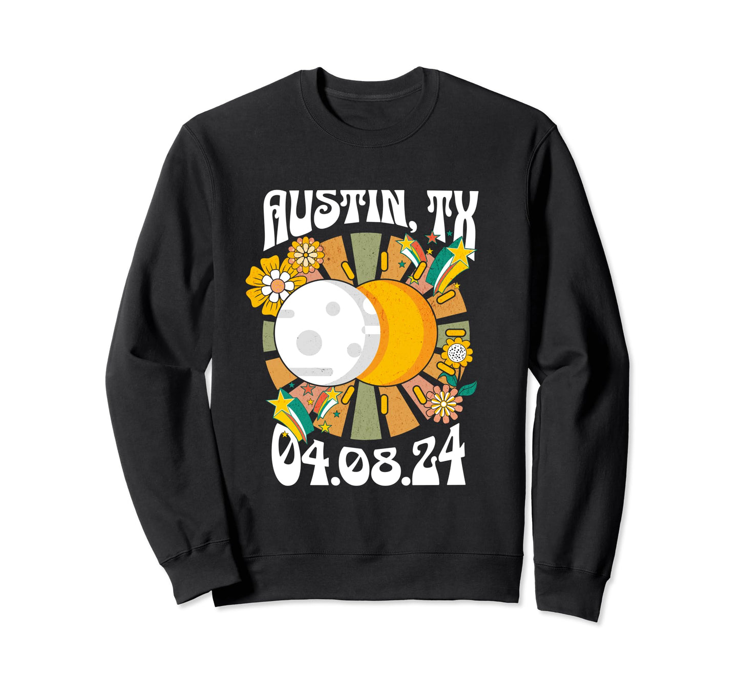 Austin Tx Texas Total Solar Sweatshirt - Custom Art Print Men Women - T-Shirt, Sweatshirt, Hoodie