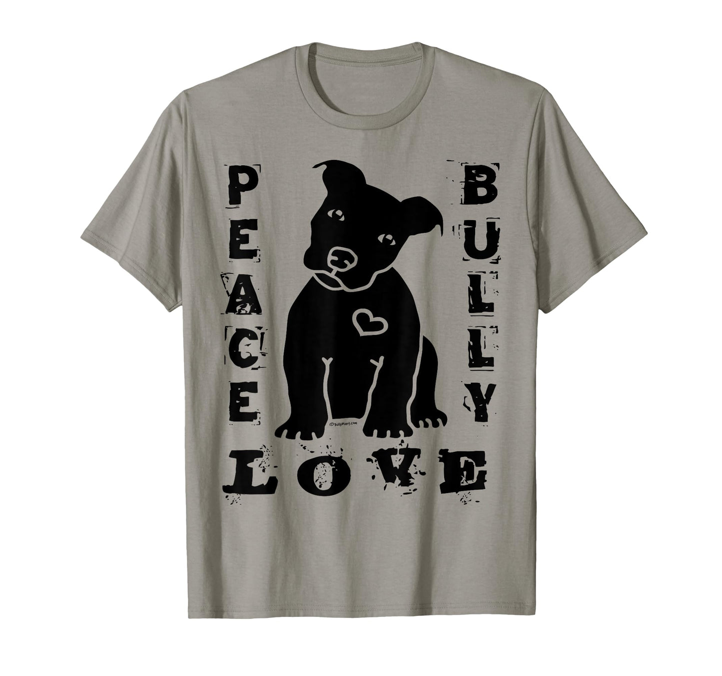 Pitbull Love Peace Love Bully T-Shirt - Streetwear Style for Adults - T-Shirt, Sweatshirt, Hoodie