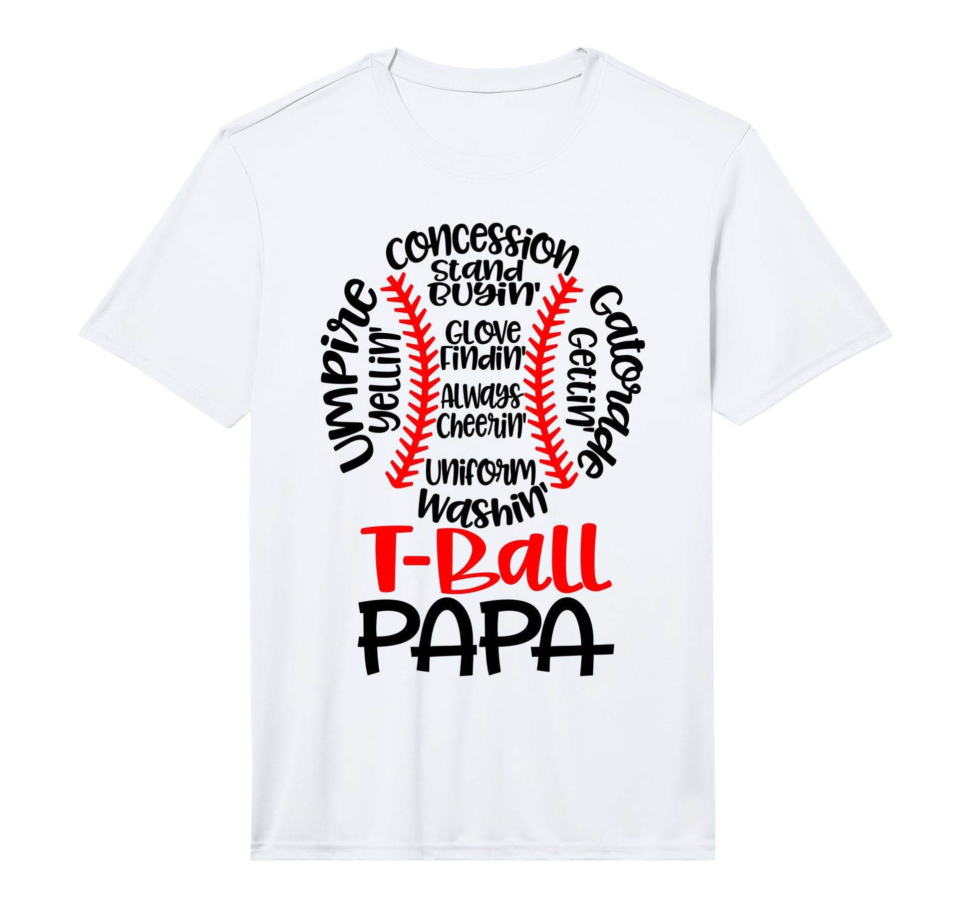 Mens Teeball Papa Funny T Ball T-Shirt - Fun Novelty Design for Adults - T-Shirt, Sweatshirt, Hoodie