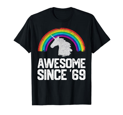 53Rd Birthday Gifts Awesome 1969 T-Shirt - Aesthetic Graphic Men Women - T-Shirt, Sweatshirt, Hoodie