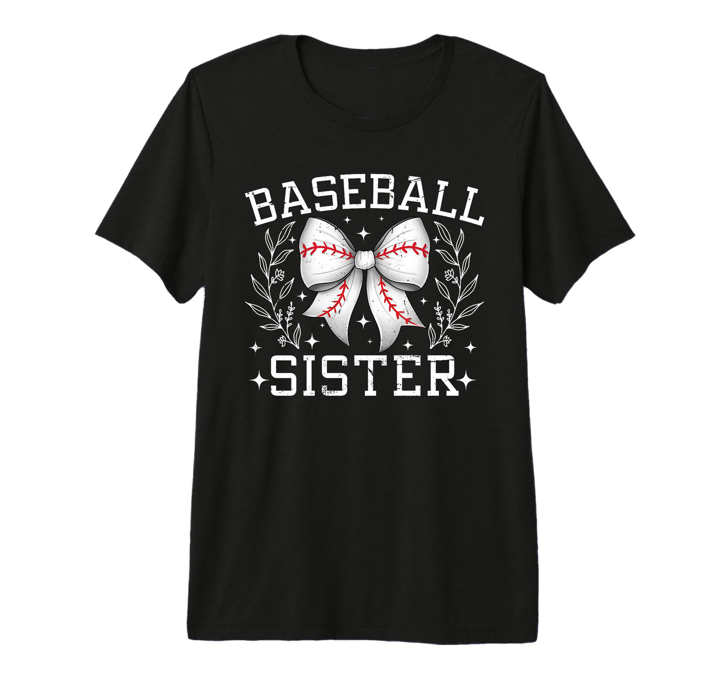 Coquette Bow Baseball Sister Game Day T-Shirt - Unique Graphic Men Women - T-Shirt, Sweatshirt, Hoodie