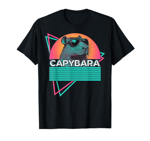 Capybara Capibara Sunglasses Vaporwave T-Shirt - Unique Graphic Men Women - T-Shirt, Sweatshirt, Hoodie