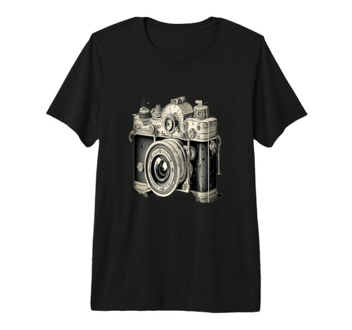 Camera Tri Blend T-Shirt - Fun Novelty Design Men Women - T-Shirt, Sweatshirt, Hoodie