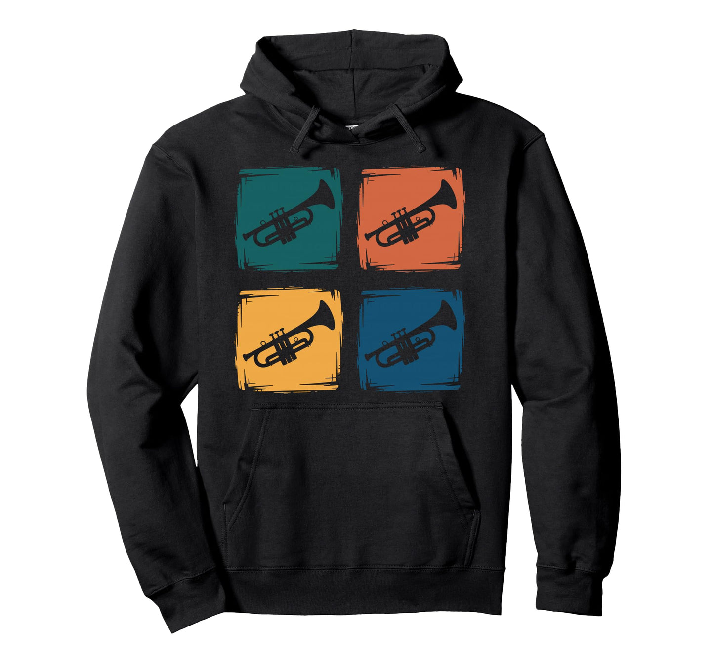 Rainbow Trumpet Player Jazz Band Music Hoodie - Streetwear Style Unisex - T-Shirt, Sweatshirt, Hoodie